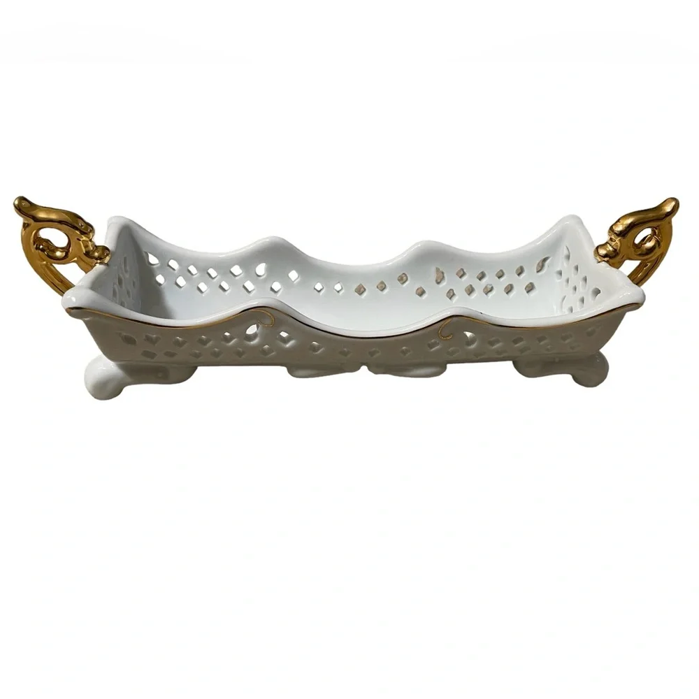 Vintage Porcelain cracker holder - Picture 2 of 5